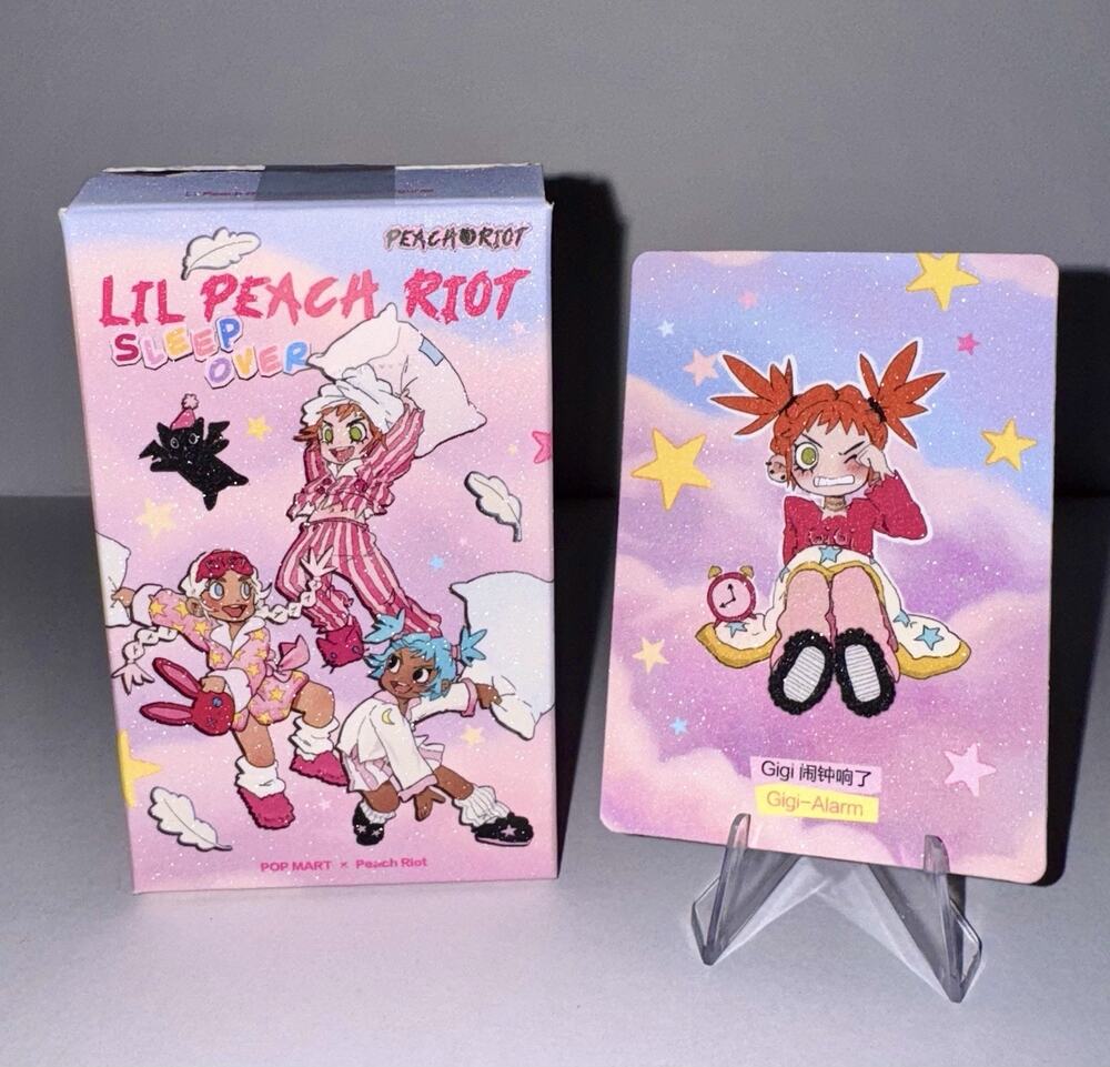 Popmart Peach Riot Sleepover Series Gigi Alarm Confirmed Blind Box